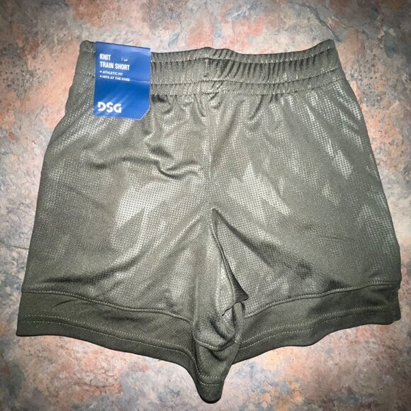 DSG Knit Train Short 2XS GreenAthletic Fit Sportswear With Elastic Waist & Knee- - Picture 2 of 10